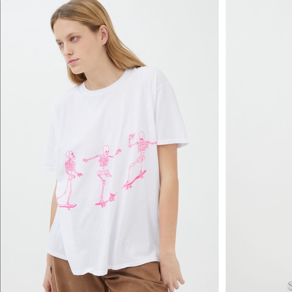 UO Project social T Skateboard Skeletons Tee